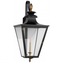  CHO 2437BLK-CG - Albermarle Large Bracketed Gas Wall Lantern