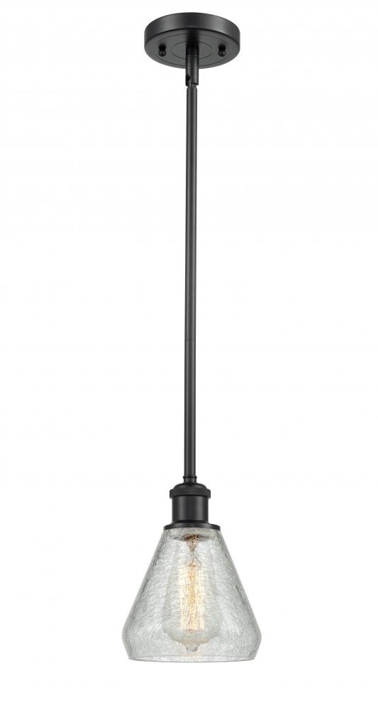 Conesus - 1 Light - 6 inch - Matte Black - Mini Pendant