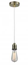 Innovations Lighting 100AB-10W-0AB - Whitney - 1 Light - 2 inch - Antique Brass - Cord hung - Mini Pendant