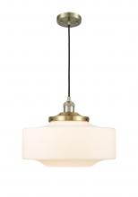 Innovations Lighting 201C-AB-G691-16-LED - Bridgeton - 1 Light - 16 inch - Antique Brass - Cord hung - Mini Pendant