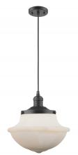 Innovations Lighting 201C-OB-G541-LED - Oxford - 1 Light - 12 inch - Oil Rubbed Bronze - Cord hung - Mini Pendant