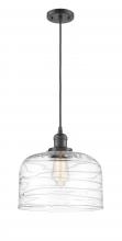 Innovations Lighting 201C-OB-G713-L-LED - Bell - 1 Light - 12 inch - Oil Rubbed Bronze - Cord hung - Mini Pendant