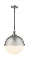 Innovations Lighting 201C-SN-HFS-121-SN-LED - Hampden - 1 Light - 13 inch - Brushed Satin Nickel - Cord hung - Pendant
