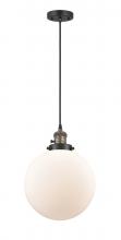 Innovations Lighting 201CSW-BAB-G201-10-LED - Beacon - 1 Light - 10 inch - Black Antique Brass - Cord hung - Mini Pendant