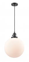 Innovations Lighting 201CSW-OB-G201-12-LED - Beacon - 1 Light - 12 inch - Oil Rubbed Bronze - Cord hung - Mini Pendant