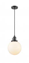 Innovations Lighting 201CSW-OB-G201-8-LED - Beacon - 1 Light - 8 inch - Oil Rubbed Bronze - Cord hung - Mini Pendant