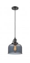 Innovations Lighting 201CSW-OB-G73-LED - Bell - 1 Light - 8 inch - Oil Rubbed Bronze - Cord hung - Mini Pendant