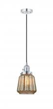 Innovations Lighting 201CSW-PC-G146-LED - Chatham - 1 Light - 7 inch - Polished Chrome - Cord hung - Mini Pendant