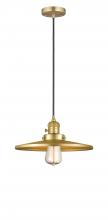 Innovations Lighting 201CSW-SG-MFR-SG-12-LED - Appalachian - 1 Light - 12 inch - Satin Gold - Cord hung - Mini Pendant