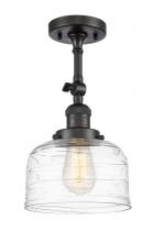 Innovations Lighting 201F-OB-G713-LED - Bell - 1 Light - 8 inch - Oil Rubbed Bronze - Adjustable Semi-Flush Mount