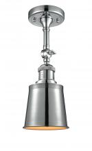 Innovations Lighting 201F-PC-M9-PC-LED - Addison - 1 Light - 5 inch - Polished Chrome - Adjustable Semi-Flush Mount