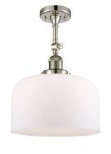 Innovations Lighting 201F-PN-G71-L-LED - Bell - 1 Light - 12 inch - Polished Nickel - Adjustable Semi-Flush Mount