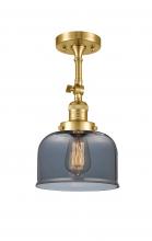 Innovations Lighting 201F-SG-G73-LED - Bell - 1 Light - 8 inch - Satin Gold - Adjustable Semi-Flush Mount