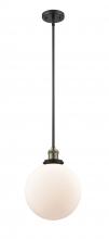 Innovations Lighting 201S-BAB-G201-10-LED - Beacon - 1 Light - 10 inch - Black Antique Brass - Stem Hung - Mini Pendant