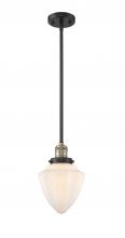 Innovations Lighting 201S-BAB-G661-7-LED - Bullet - 1 Light - 7 inch - Black Antique Brass - Stem Hung - Mini Pendant