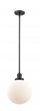 Innovations Lighting 201S-OB-G201-10-LED - Beacon - 1 Light - 10 inch - Oil Rubbed Bronze - Stem Hung - Mini Pendant