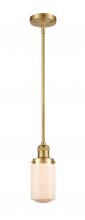 Innovations Lighting 201S-SG-G311-LED - Dover - 1 Light - 5 inch - Satin Gold - Stem Hung - Mini Pendant