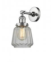 Innovations Lighting 203-PC-G142 - Chatham - 1 Light - 7 inch - Polished Chrome - Sconce