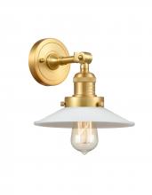 Innovations Lighting 203-SG-G1-LED - Halophane - 1 Light - 9 inch - Satin Gold - Adjustable Sconce