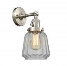  203SW-SN-G142 - Chatham - 1 Light - 7 inch - Brushed Satin Nickel - Sconce