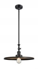 Innovations Lighting 206-BK-MFR-BK-16-LED - Appalachian - 1 Light - 16 inch - Matte Black - Stem Hung - Adjustable Mini Pendant