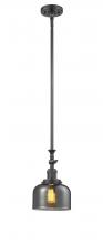 Innovations Lighting 206-OB-G73-LED - Bell - 1 Light - 8 inch - Oil Rubbed Bronze - Stem Hung - Adjustable Mini Pendant