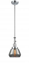 Innovations Lighting 206-PC-G173-LED - Fulton - 1 Light - 7 inch - Polished Chrome - Stem Hung - Adjustable Mini Pendant
