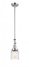 Innovations Lighting 206-PC-G513-LED - Bell - 1 Light - 5 inch - Polished Chrome - Stem Hung - Adjustable Mini Pendant