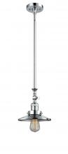Innovations Lighting 206-PC-M7-LED - Railroad - 1 Light - 8 inch - Polished Chrome - Stem Hung - Adjustable Mini Pendant