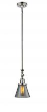 Innovations Lighting 206-PN-G63-LED - Cone - 1 Light - 6 inch - Polished Nickel - Stem Hung - Adjustable Mini Pendant
