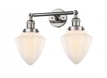 Innovations Lighting 208-PN-G661-7-LED - Bullet - 2 Light - 18 inch - Polished Nickel - Adjustable Bath Vanity Light