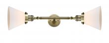 Innovations Lighting 208L-AB-G41-LED - Cone - 2 Light - 8 inch - Antique Brass - Adjustable Bath Vanity Light