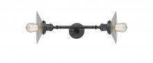 Innovations Lighting 208L-OB-G2-LED - Halophane - 2 Light - 9 inch - Oil Rubbed Bronze - Adjustable Bath Vanity Light