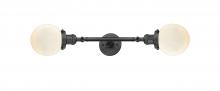 Innovations Lighting 208L-OB-G201-6-LED - Beacon - 2 Light - 6 inch - Oil Rubbed Bronze - Adjustable Bath Vanity Light