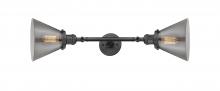 Innovations Lighting 208L-OB-G43-LED - Cone - 2 Light - 8 inch - Oil Rubbed Bronze - Adjustable Bath Vanity Light