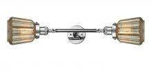 Innovations Lighting 208L-PC-G146-LED - Chatham - 2 Light - 7 inch - Polished Chrome - Adjustable Bath Vanity Light