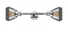 Innovations Lighting 208L-PC-G173-LED - Fulton - 2 Light - 7 inch - Polished Chrome - Adjustable Bath Vanity Light