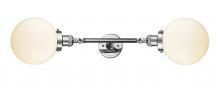 Innovations Lighting 208L-PC-G201-8-LED - Beacon - 2 Light - 8 inch - Polished Chrome - Adjustable Bath Vanity Light