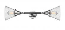 Innovations Lighting 208L-PC-G44-LED - Cone - 2 Light - 8 inch - Polished Chrome - Adjustable Bath Vanity Light
