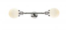 Innovations Lighting 208L-PN-G201-6-LED - Beacon - 2 Light - 6 inch - Polished Nickel - Adjustable Bath Vanity Light
