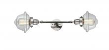Innovations Lighting 208L-PN-G532-LED - Oxford - 2 Light - 8 inch - Polished Nickel - Adjustable Bath Vanity Light
