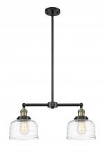 Innovations Lighting 209-BAB-G713-LED - Bell - 2 Light - 21 inch - Black Antique Brass - Stem Hung - Adjustable Island Light