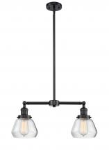 Innovations Lighting 209-OB-G172 - Fulton - 2 Light - 21 inch - Oil Rubbed Bronze - Stem Hung - Adjustable Island Light
