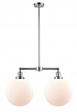 Innovations Lighting 209-PC-G201-12-LED - Beacon - 2 Light - 27 inch - Polished Chrome - Stem Hung - Adjustable Island Light