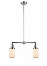 Innovations Lighting 209-PC-G311-LED - Dover - 2 Light - 21 inch - Polished Chrome - Stem Hung - Adjustable Island Light