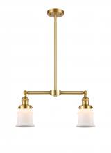 Innovations Lighting 209-SG-G181S-LED - Canton - 2 Light - 21 inch - Satin Gold - Stem Hung - Adjustable Island Light