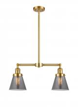 Innovations Lighting 209-SG-G63-LED - Cone - 2 Light - 21 inch - Satin Gold - Stem Hung - Adjustable Island Light
