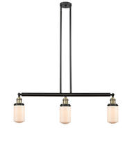 Innovations Lighting 213-BAB-G311-LED - Dover - 3 Light - 37 inch - Black Antique Brass - Stem Hung - Adjustable Island Light