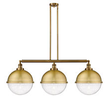 Innovations Lighting 213-BB-HFS-124-BB-LED - Hampden - 3 Light - 45 inch - Brushed Brass - Stem Hung - Adjustable Island Light