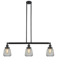  213-BK-G142 - Chatham - 3 Light - 39 inch - Matte Black - Stem Hung - Island Light